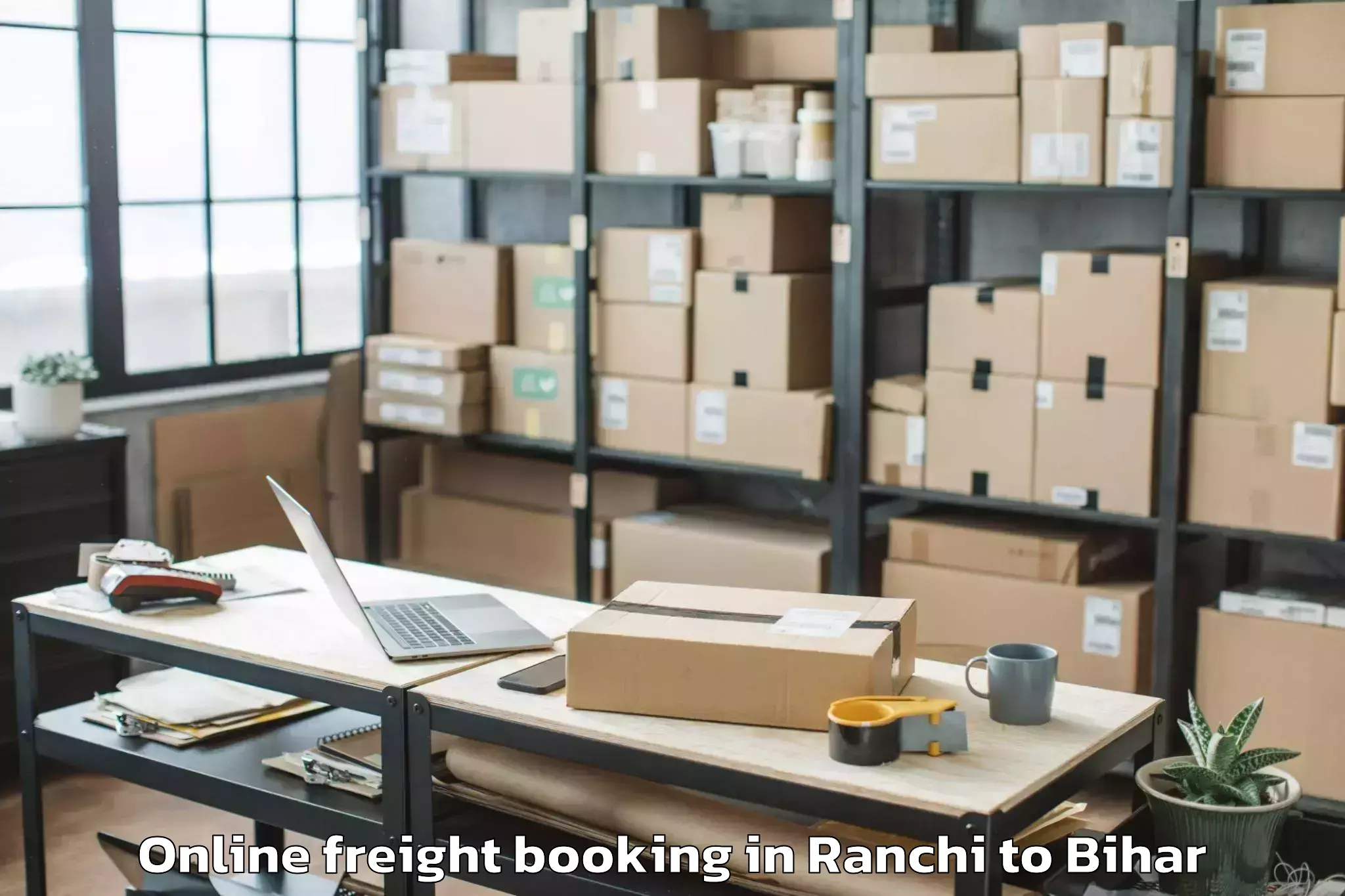 Easy Ranchi to Bajpatti Online Freight Booking Booking